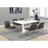 Monarch Specialties Dining Table - 35"X 60" / High Glossy White I 1090